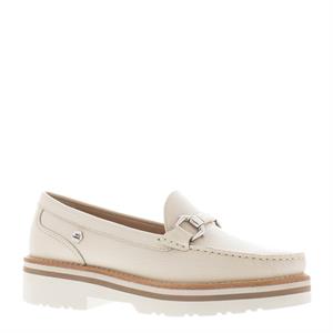 Carl Scarpa Ivani Off White Leather Chunky Loafers